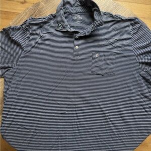 Peter Millar Scotty Cameron Men's Polo Shirt - Navy and White Stripes